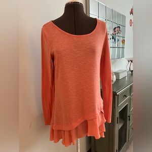 Tunic top with flounce bottom  ~ worn once ~